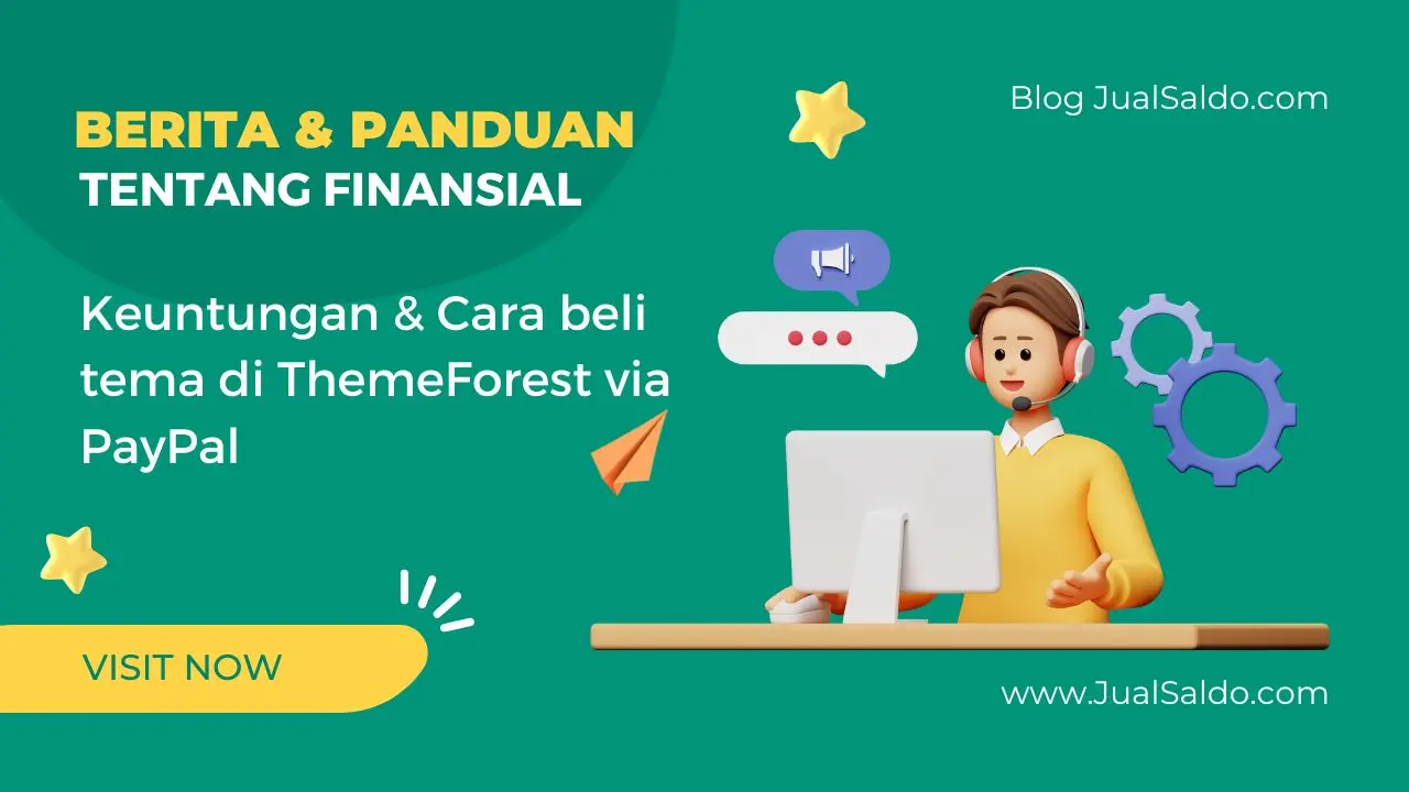 Cara Beli ThemeForest Tema WordPress Pakai PayPal Indonesia