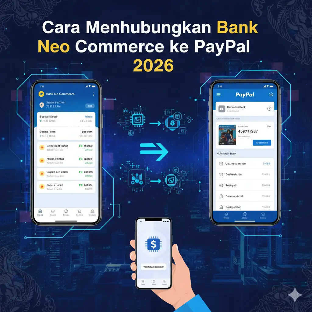 Cara Verifikasi & Hubungkan Bank Neo Commerce ke PayPal 2026
