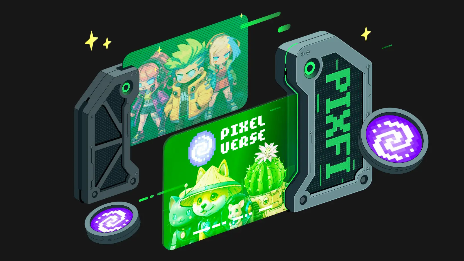 Game Crypto Pixelverse: Dunia Virtual Blockchain Token TON